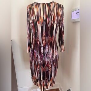 Karen Kane Black and White Sheath Dress Long Sleeve